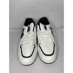 Unisex White & Black Sport Sneakers